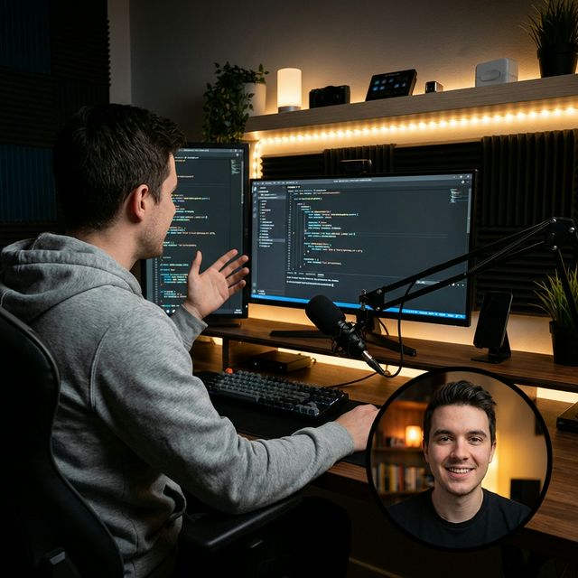Programmer explaining code